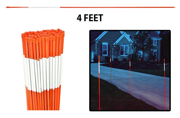 Orange Driveway Marker (4')