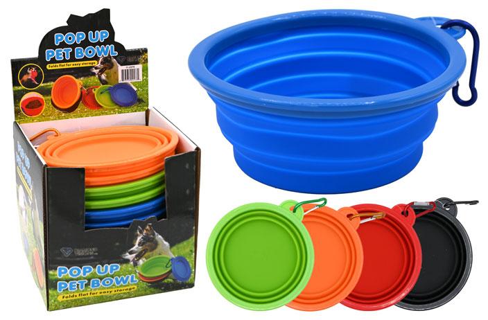 Pop-Up Silicone Pet Bowl (6 Inch) (Large) image