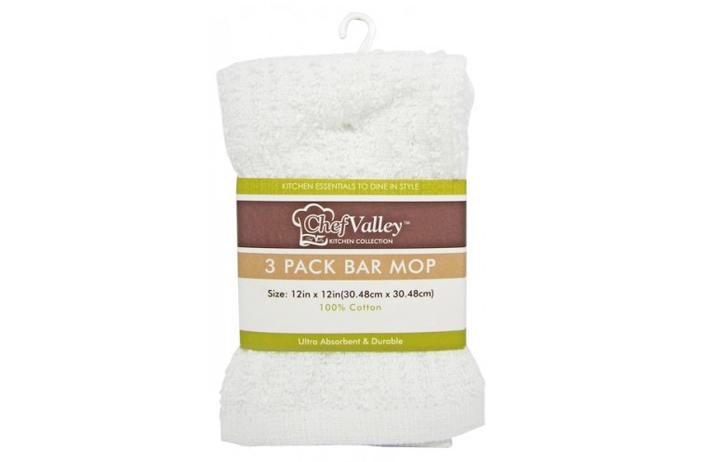 Bar Mop Towels (3 PK) (White)