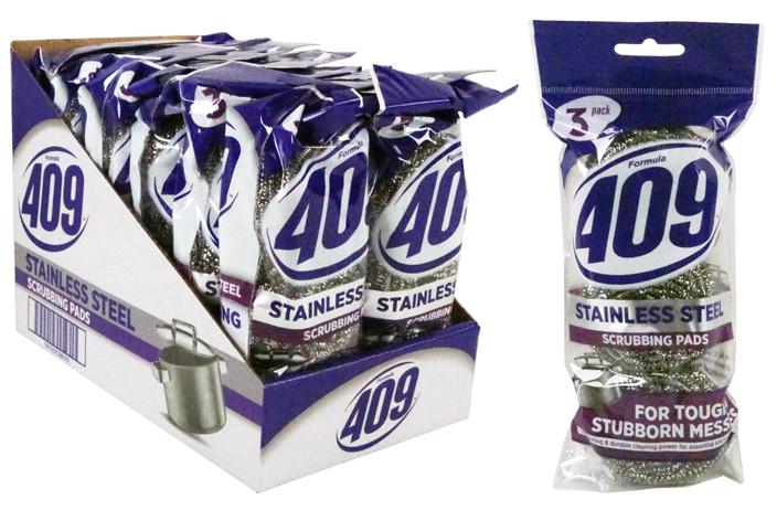 409™ Stainless Steel Scrubber Pads (3 PK) image