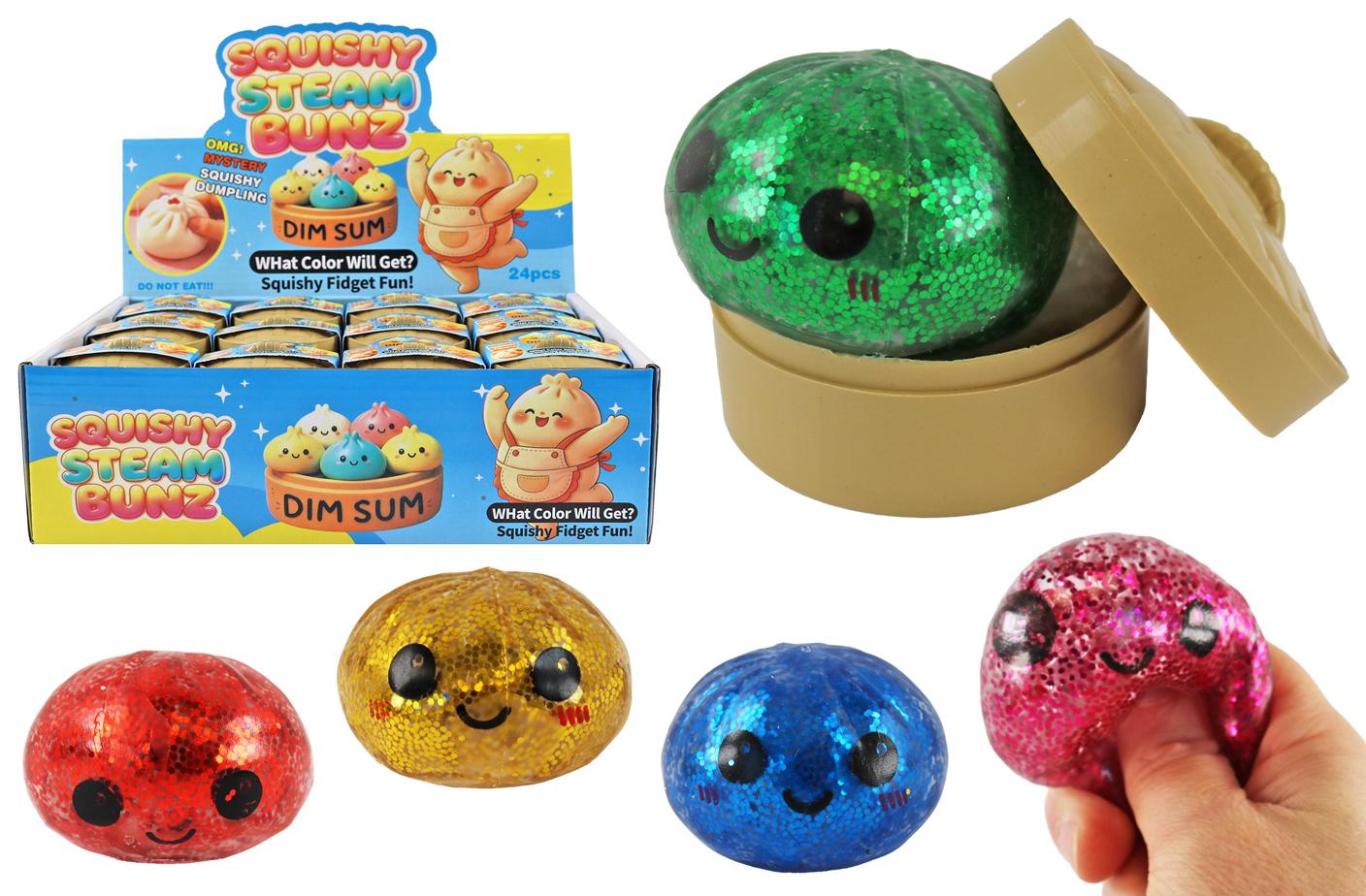 Mystery Squishy Dumpling (Glitter, Water Beads) (Sm., 2 Inch) (No UPC) image