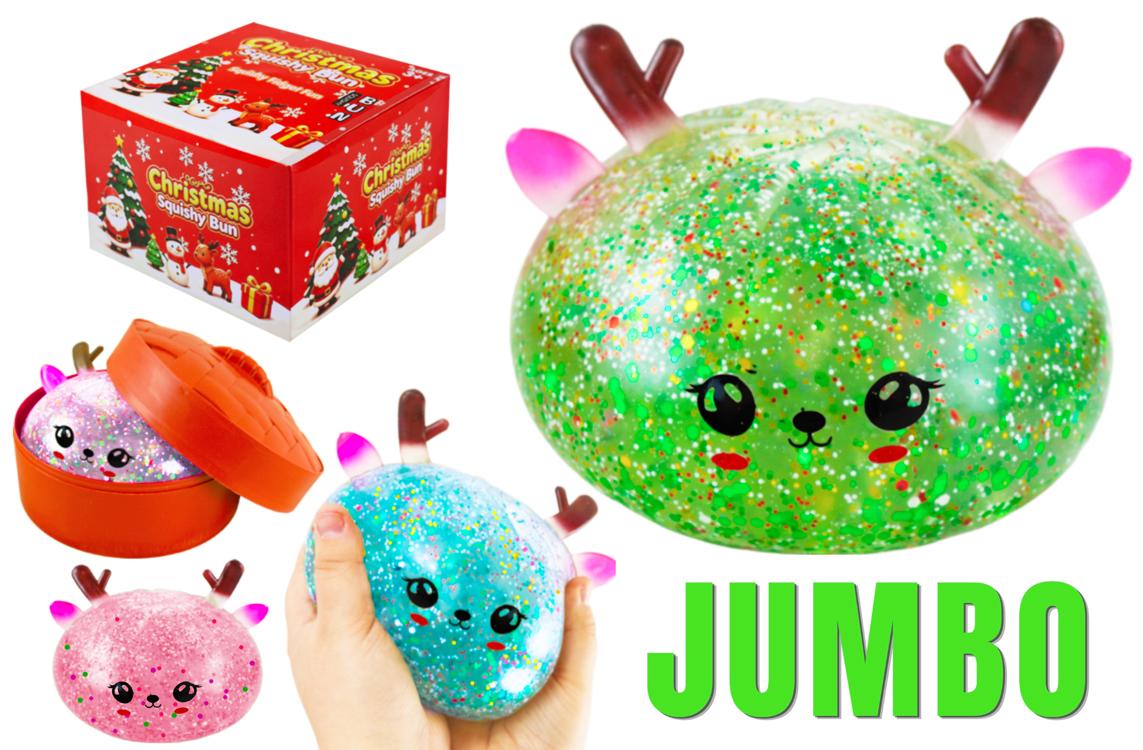 Christmas Reindeer Squishy Dumpling (Jumbo, 6 Inch, 2.5 lbs.) image