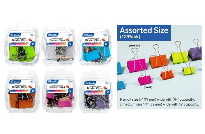 Binder Clips (Asst. Sizes) (12 PK) image