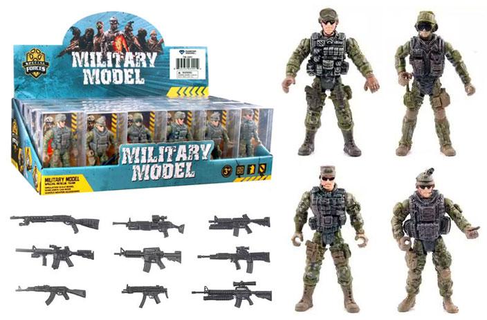 Military Figurine with Weapon (Boxed) (3.75 Inch) image