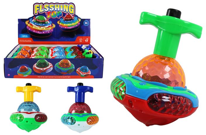 Flashing Toy Top with Music (UFO) image