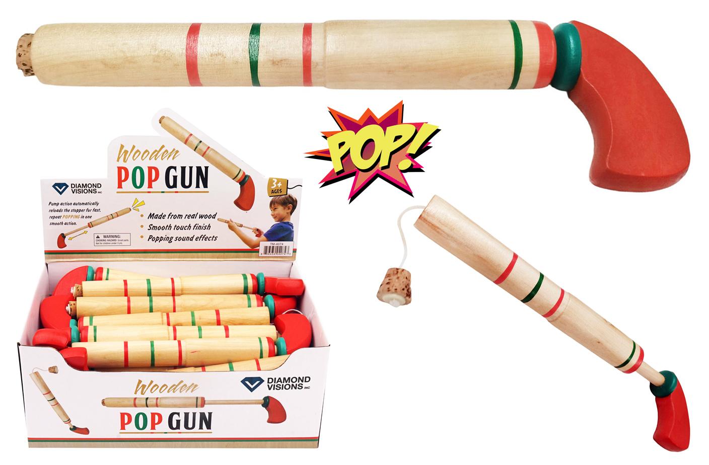 Wooden Pop Gun (8.5 Inch) image