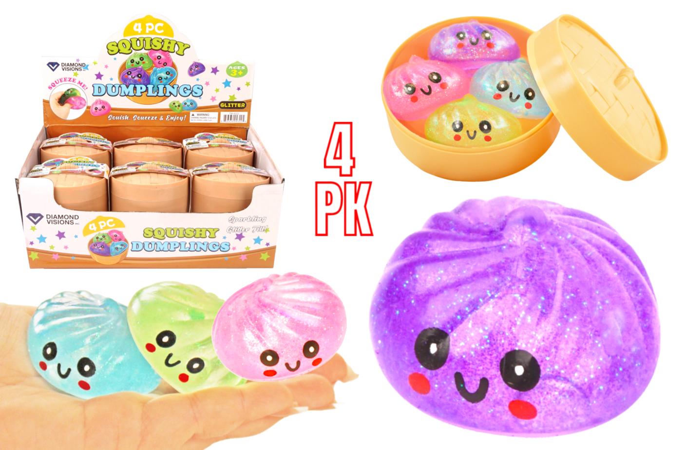 Sugar Dough Squishy Dumplings (Glitter) (4 PK, 2 Inch) image