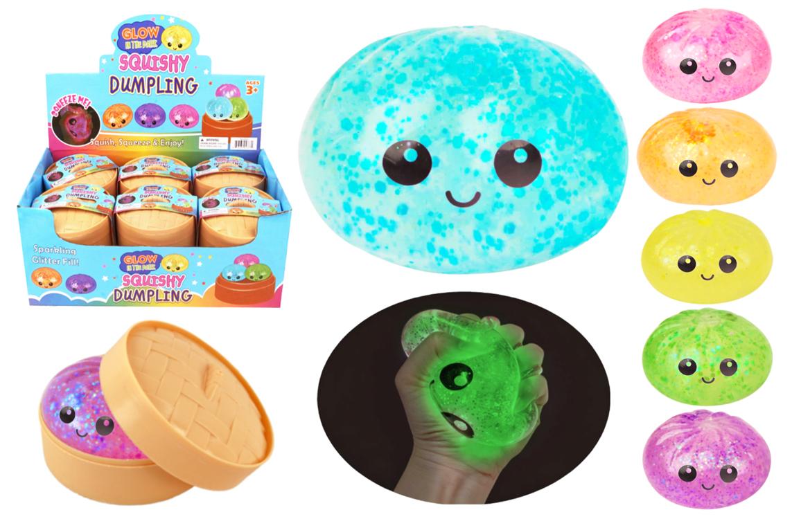 Mystery Sugar Dough Squishy Dumpling (Glow-in-the-Dark) (3 Inch) image