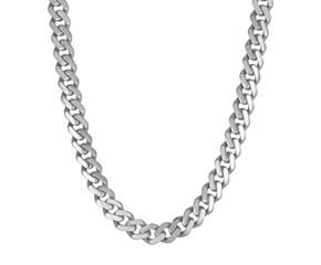 14k White Gold 22 inch Polished Curb Chain Necklace image