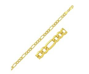 Lite Figaro Bracelet in 14k Yellow Gold (5.60 mm)