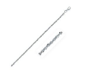 Classic Rhodium Plated Sparkle Chain in 925 Sterling Silver (2.20 mm) image