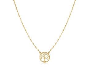 14K Yellow Gold Tree of Life Necklace image