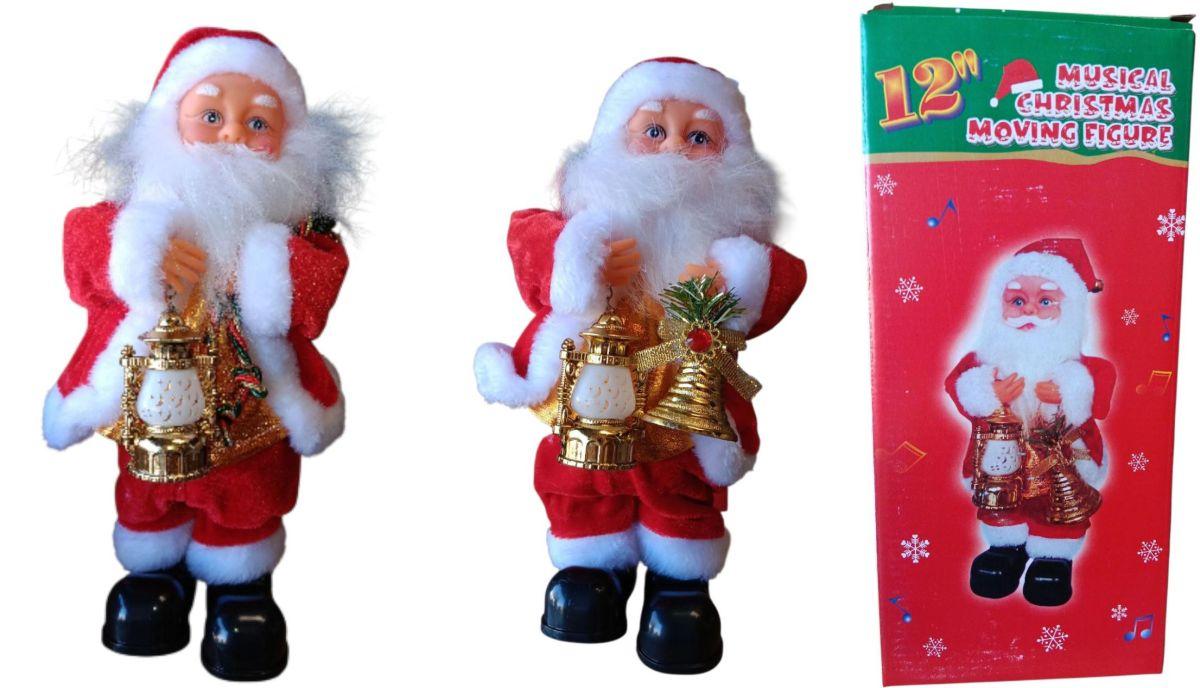 Christmas Musical Santa Novelty with LED Lantern & Bell image