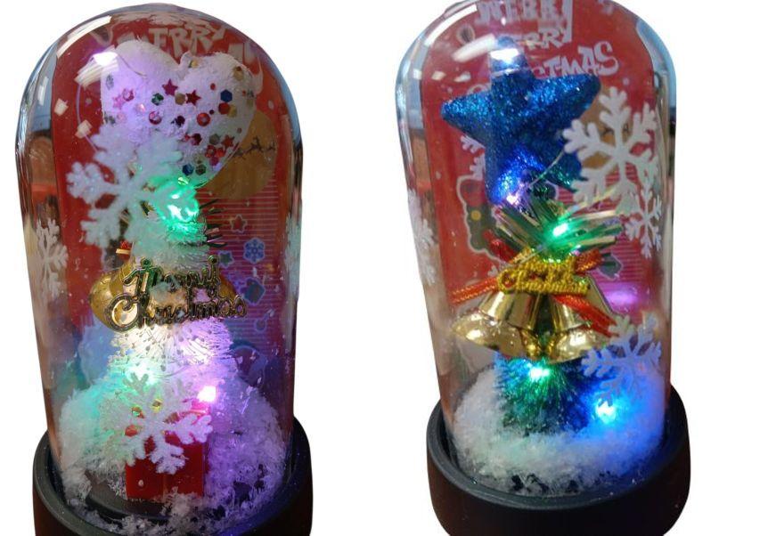 Christmas Dome Light Up Novelty White Tree (3210A) image