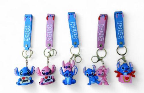 PVC Keychain 3" Valentines Day Stitch Assortment Backpack Charm (KC05) image