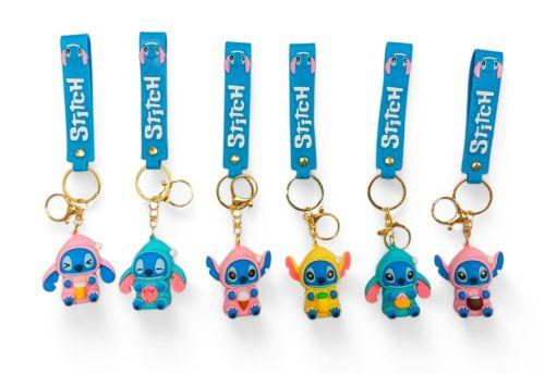 PVC Keychain 3" Stitch with Snacks Assortment Backpack Charm (AL0161) image