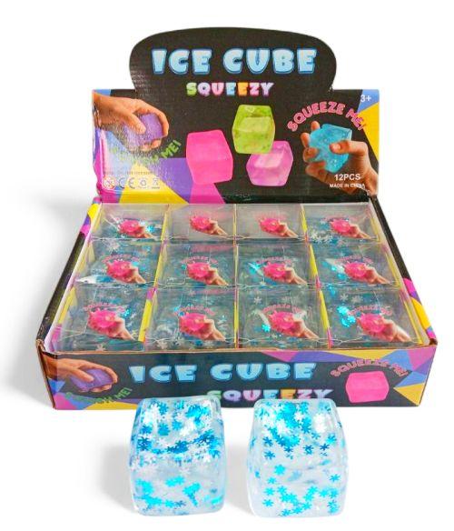 Squishy Dough Solid Clear Snowflake Cube (1672) OUT OF STOCK image