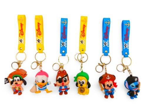 PVC Keychain 3" Disney Pirates Assortment Backpack Charm (165) image