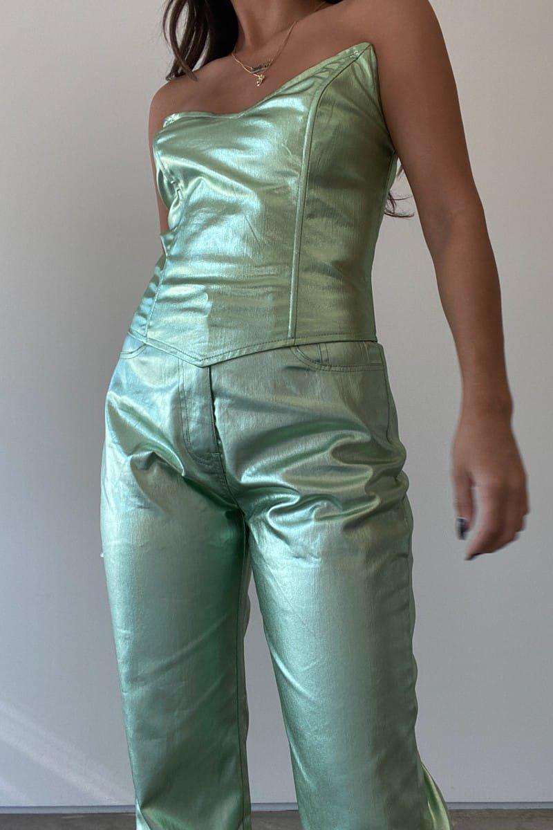 Cotton V-Neck Top (C2757T-1) image