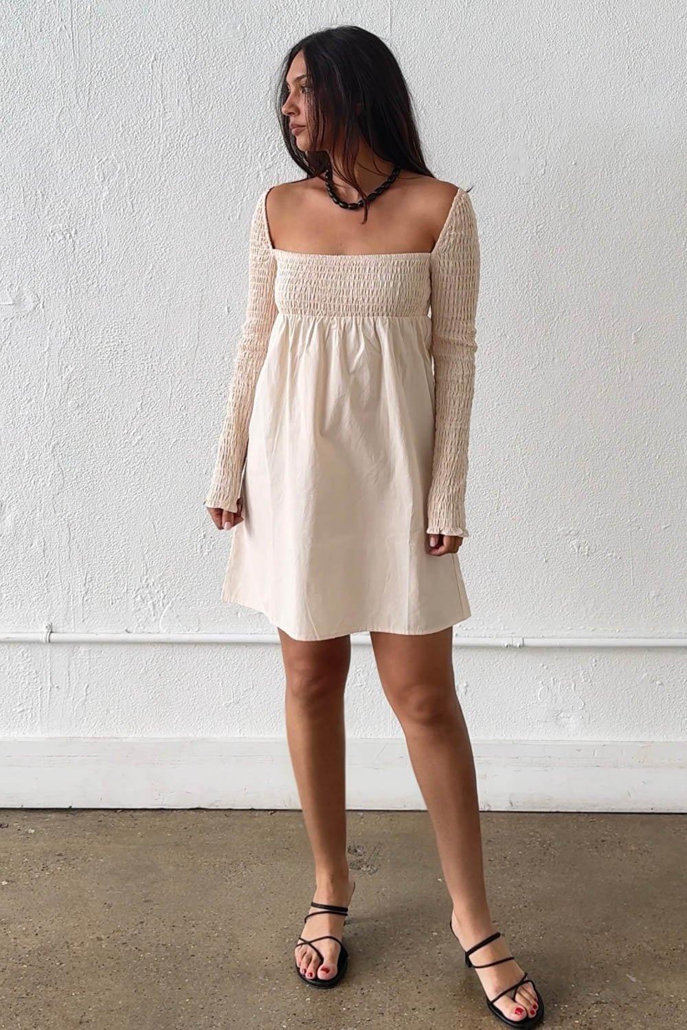 Cotton Smocked Ruffle Dress (C3480D) image