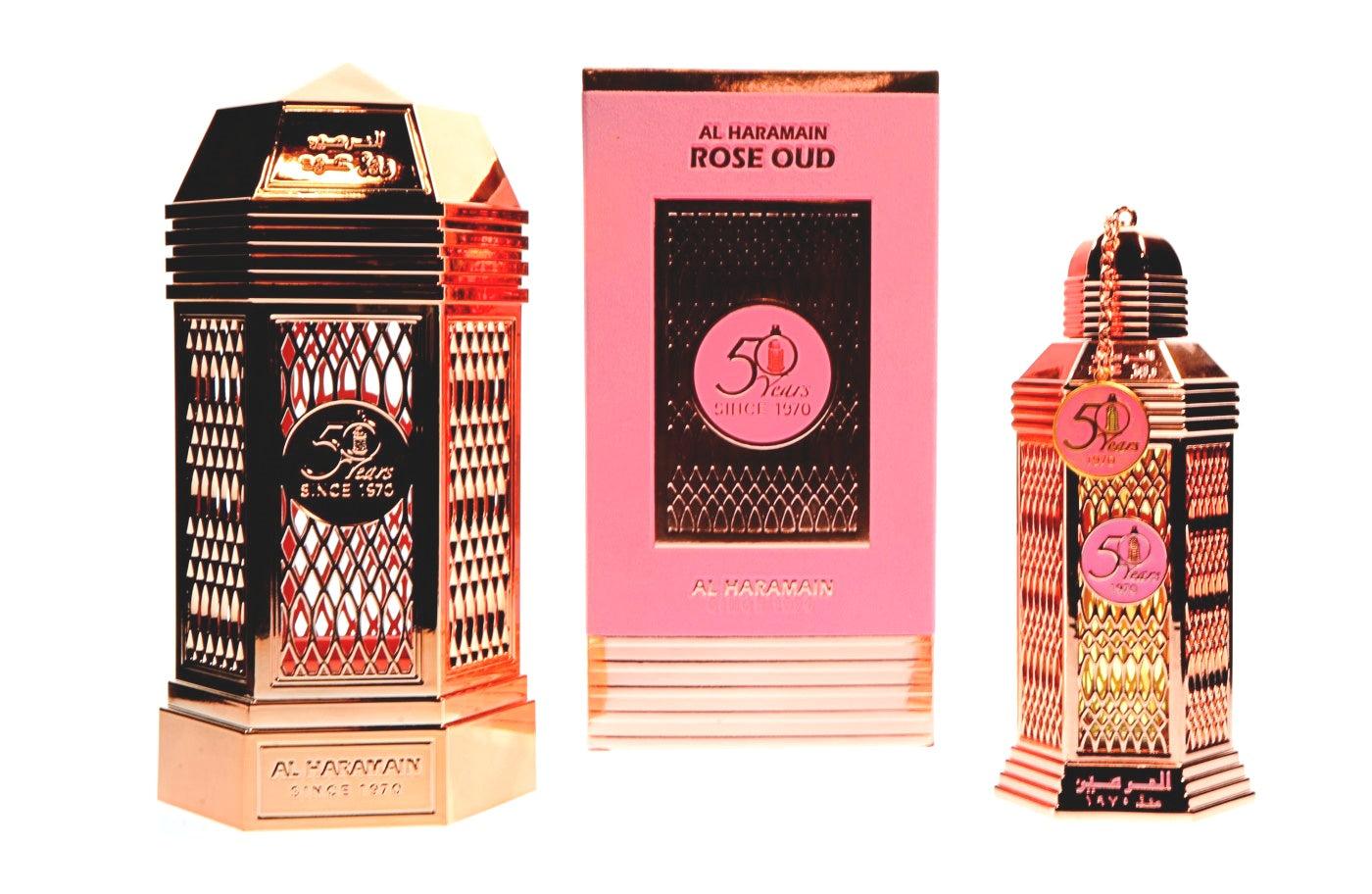 Al Haramain Rose Oud W EDP Sp 3.4OZ Unisex Li Free image
