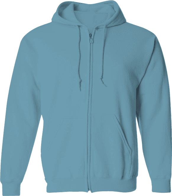 Zipper Hoodies Plus Size - Aqua (Pack of 12) image