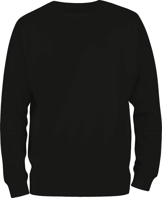 Crew Neck Sweatshirt Plus Size - Black (Pack of 12) image