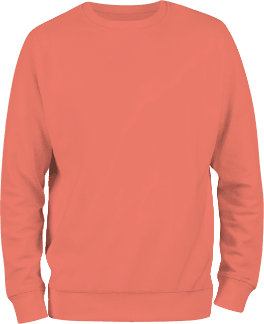 Crew Neck Sweatshirt Plus Size - Coral (Pack of 12) image