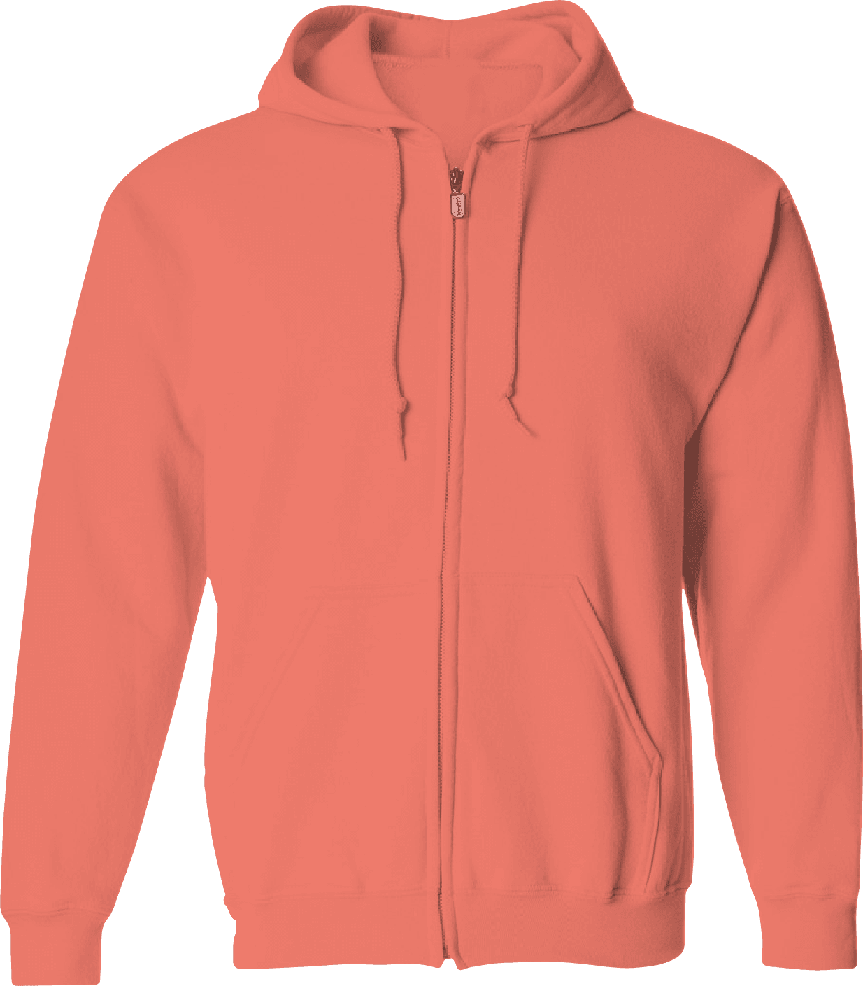 Zipper Hoodies Plus Size - Coral (Pack of 12) image