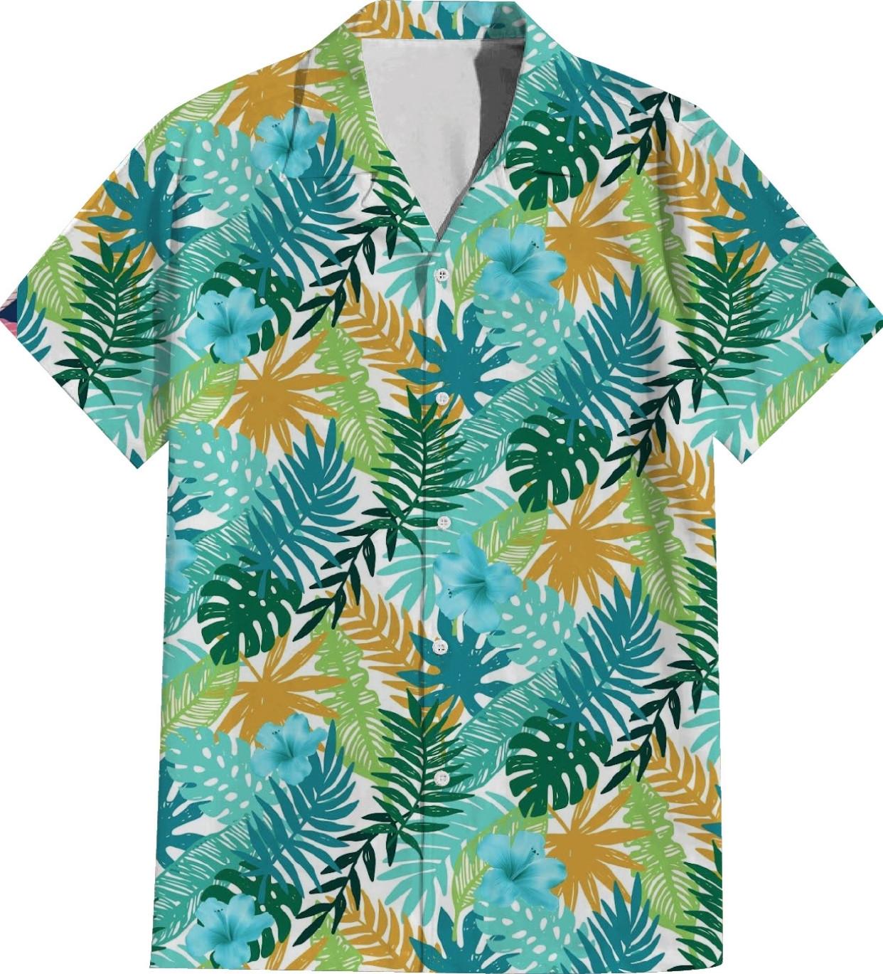 Hawaiian Shirts Plus Size Beachwear Clothing - Multicolor (Pack of 12) image