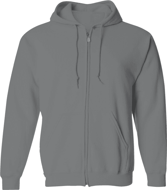 Zipper Hoodies Plus Size - Heather Grey (Pack of 12) image