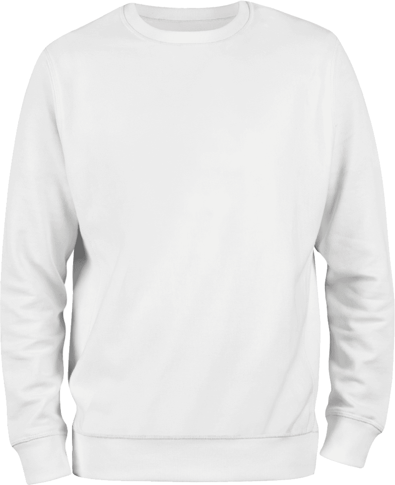 Fleece Crew Neck Sweat Shirt - White (Pack of 12) image