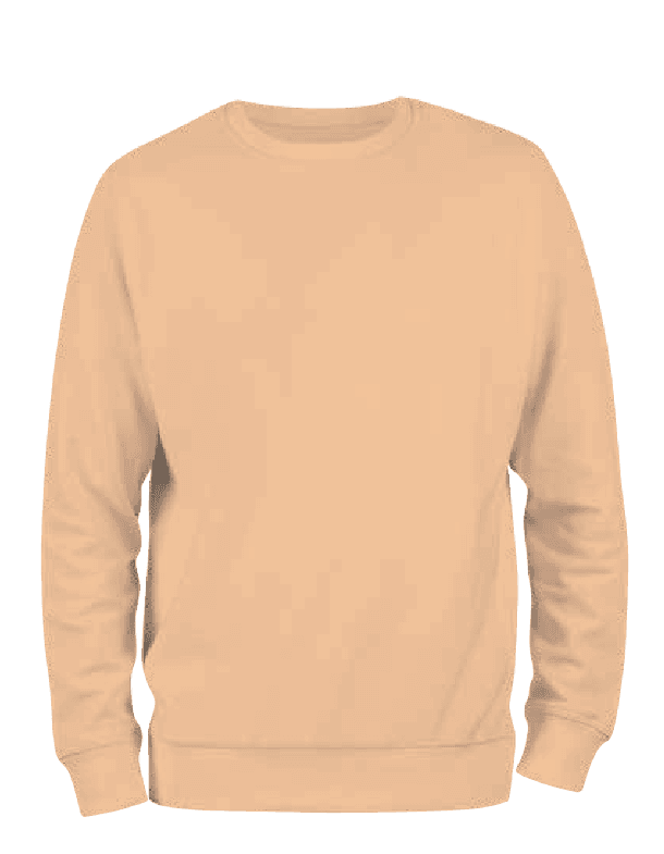Fleece Crew Neck Sweat Shirt - Appricot (Pack of 12) image