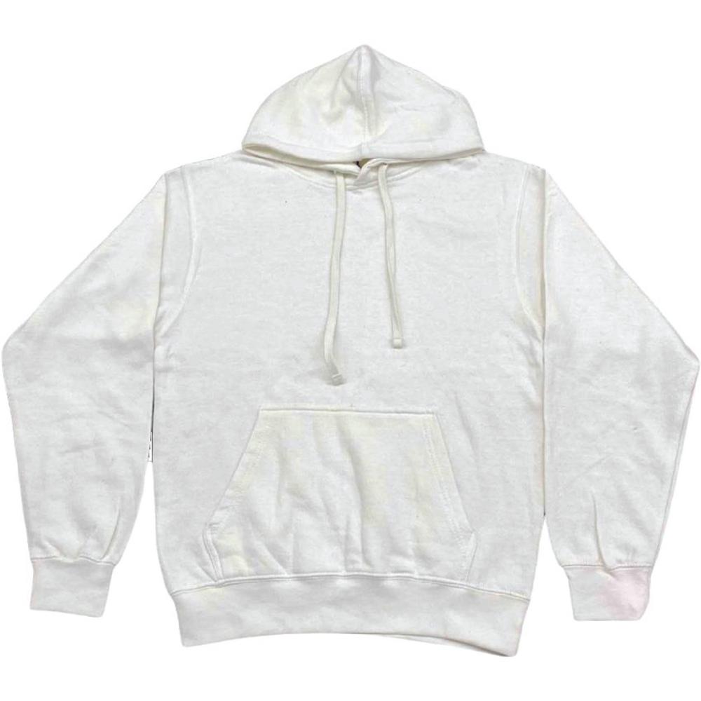 Fleece Pullover Hoodie - White (Pack of 12) image