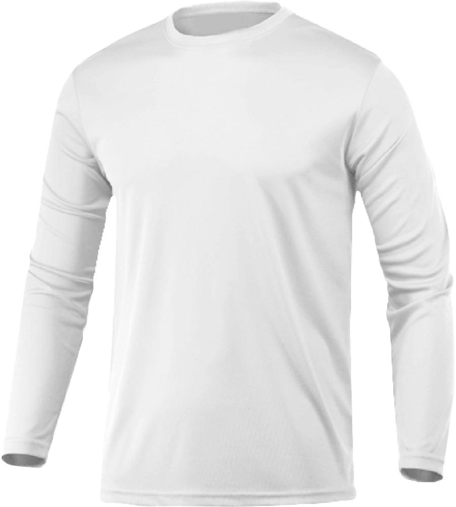 Long Sleeve Performance Plus Size - White (Pack of 12)