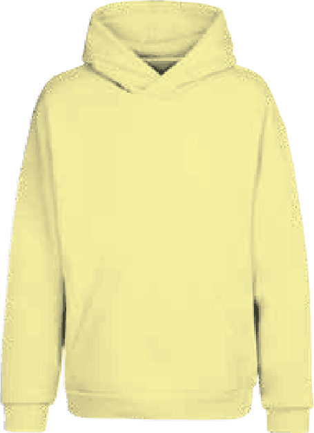 Fleece Pullover Hoodie - Soft Yellow (Pack of 12) image