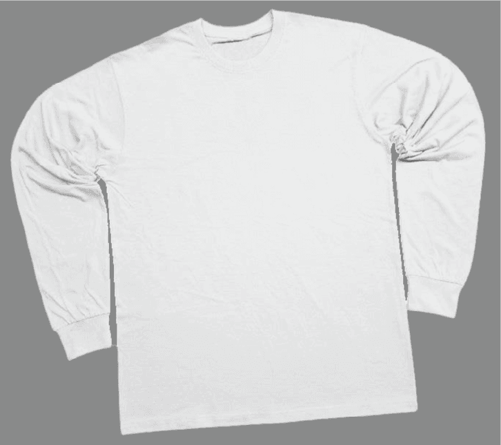 Long Sleeve T-shirts - White (Pack of 12) image