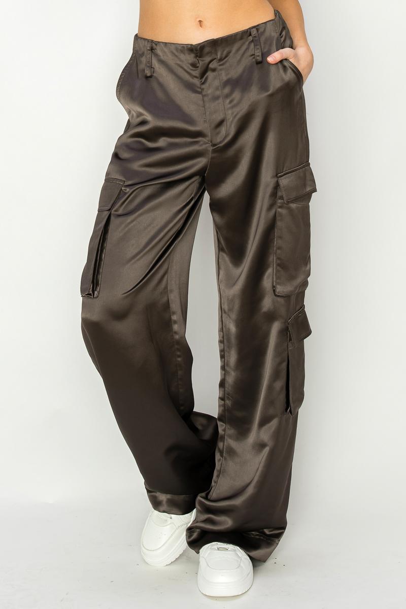 MB1292 - Satin effect cargo pants image