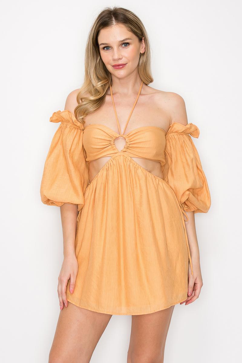 MD1030 - Cut out mini dress image