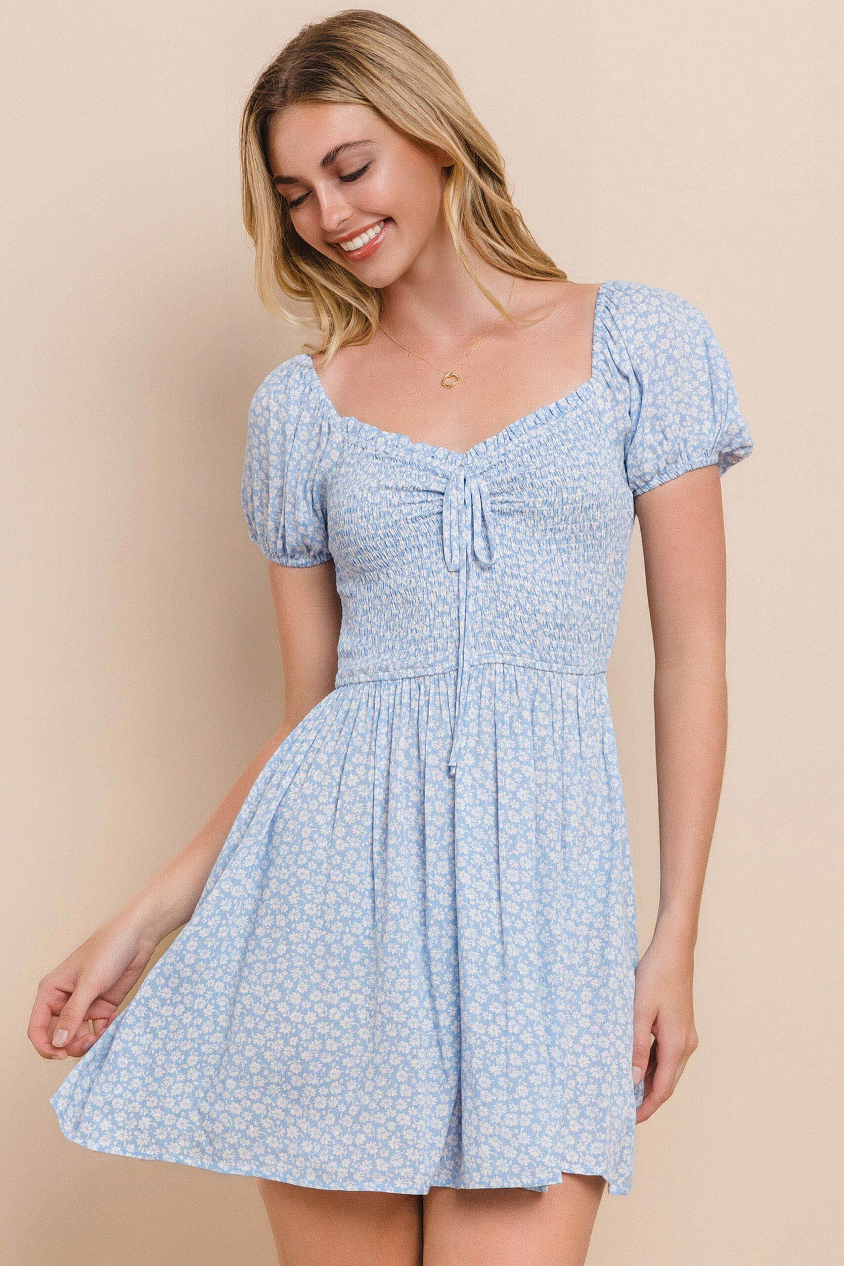 MD1045 - Floral mini dress image