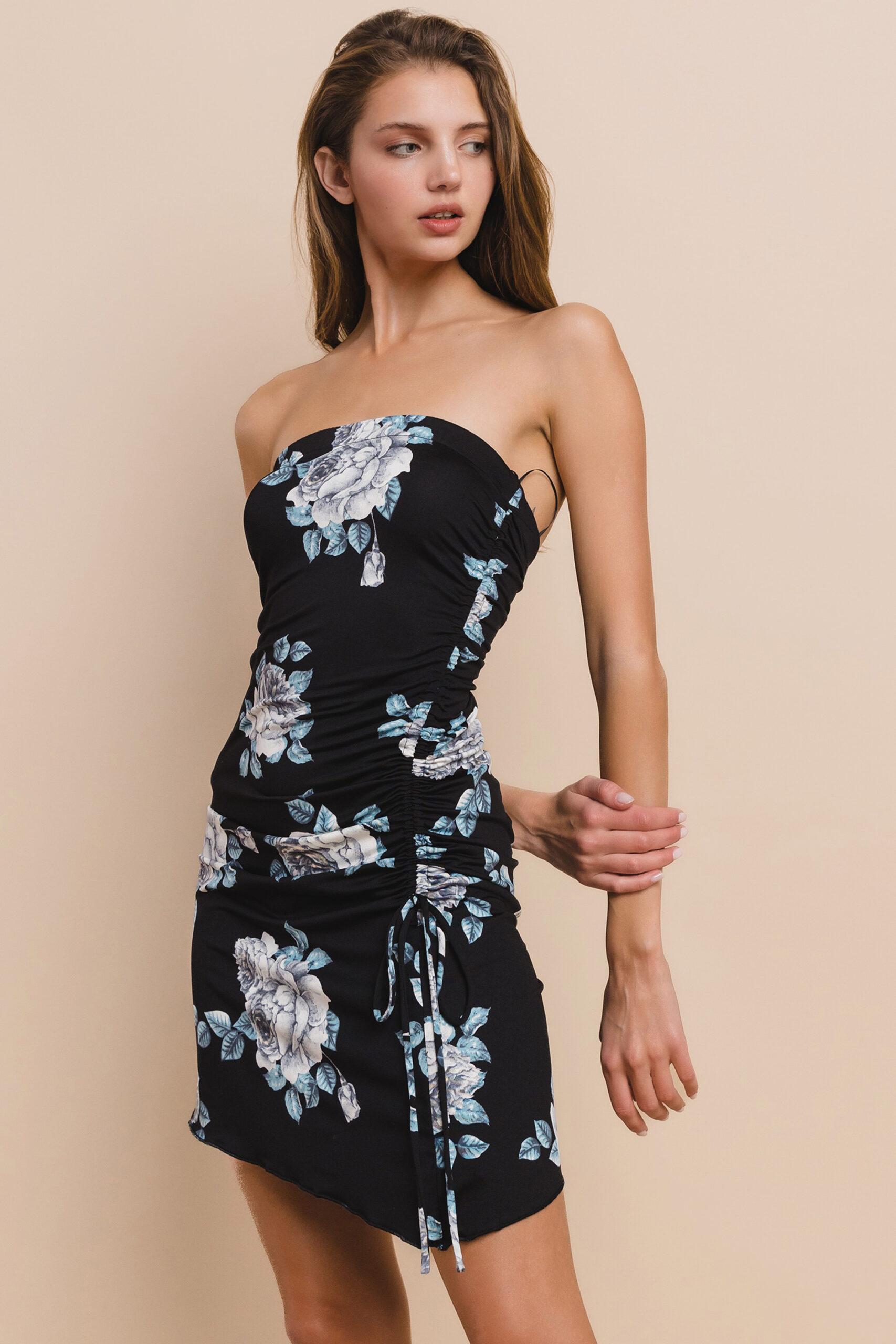 MD1139-1 - Floral mini dress image