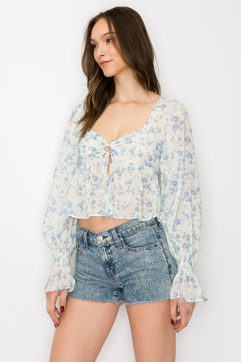 MT1009 - Printed chiffon top image