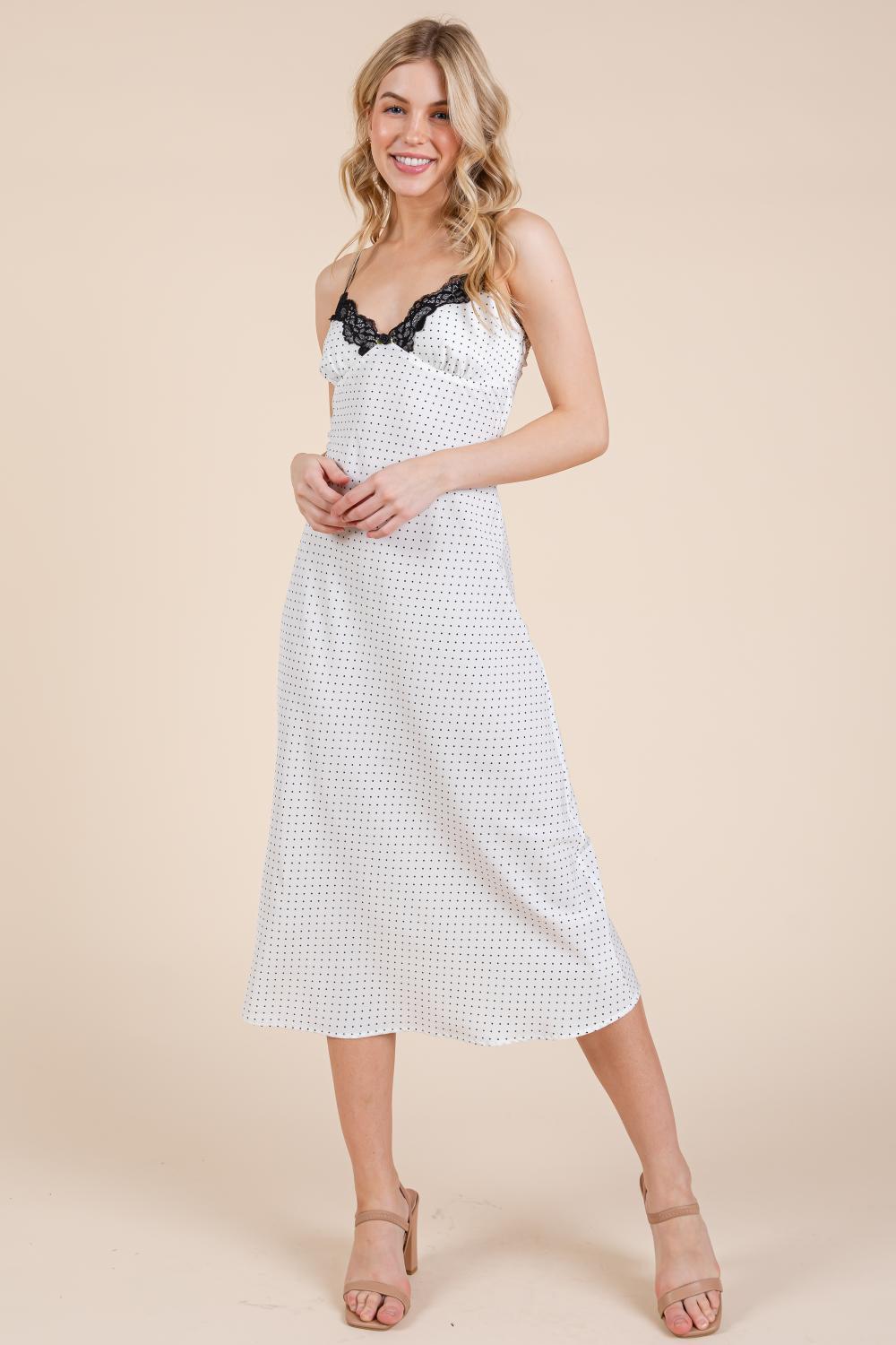 MD2341 - Polka dot midi dress image