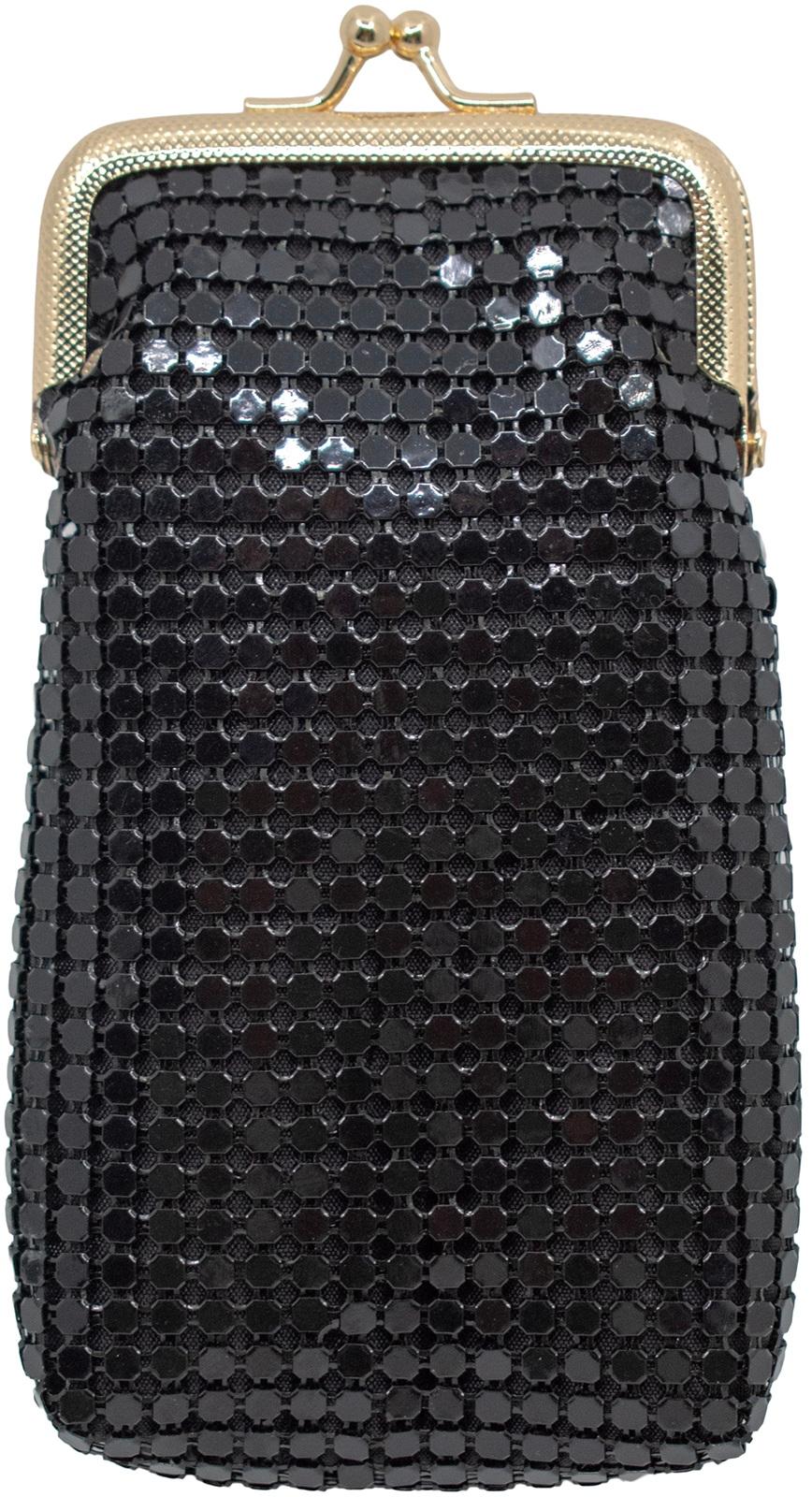 4mm Metallic Mesh 84mm Cigarette Purse (Black) image