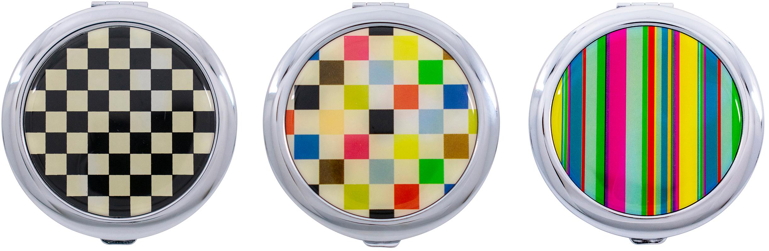 Double Sided Round Classic Compact Mirror With Insert image