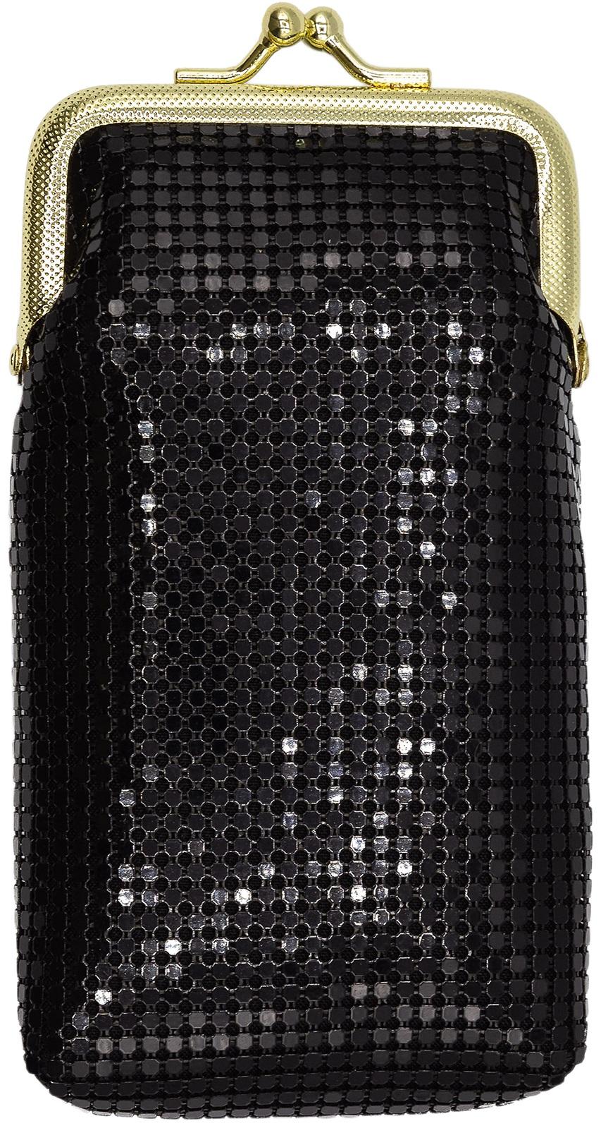 3mm Metallic Mesh 84mm Cigarette Purse (Black) image