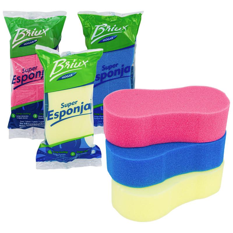 Briux Hogar Super Car Sponge, 8.66", Long Lasting, Assorted Colors image