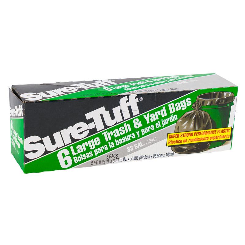 Sure-Tuff Large Trash and Yard Bag 6-pack - 33gal image