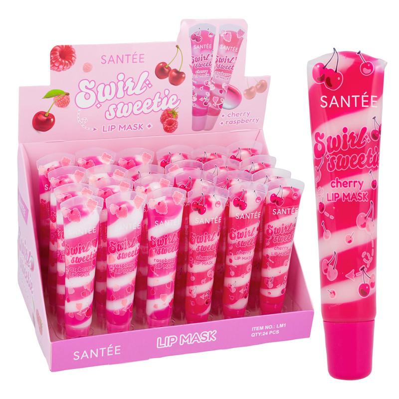 Santée Swirl Sweetie Hydrating Lip Mask, Cherry and Raspberry, Assorted image