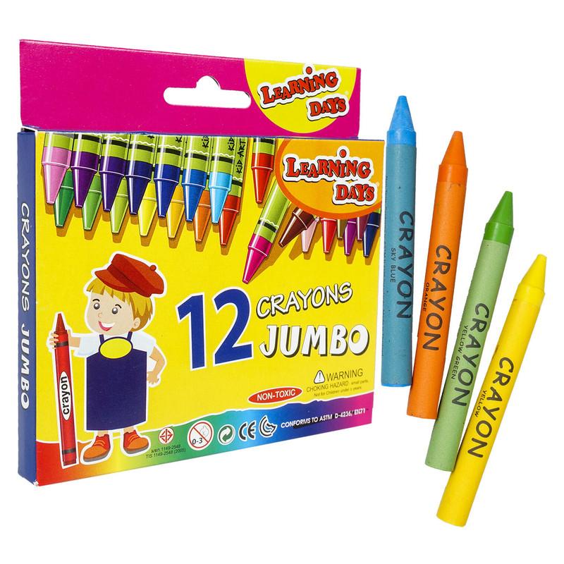 Kid Art Jumbo Crayons, 12 Pieces image
